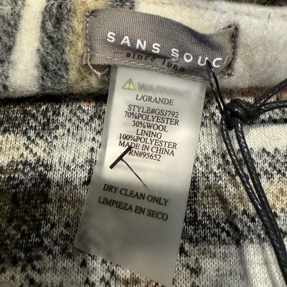 Brand new Sans Souci jacket. Size L. Perfect for fall ❤️ - Picture 6 of 6